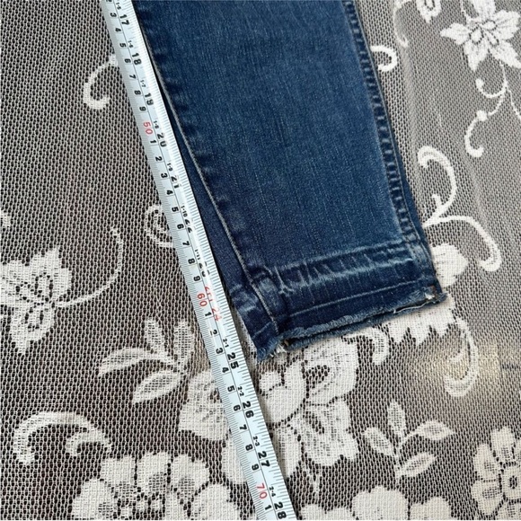 Madewell 10’’ High Rise Button Fly Skinny Jeans Raw Hem in Cordova Wash Sz 28 - Picture 14 of 14